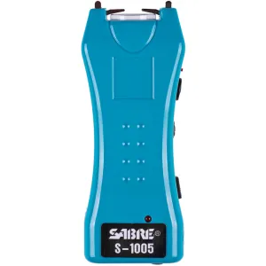 SABRE Dual Capacitor Turqouise Stun Gun with LED Flashlight and Pepper Spray Package (S5TQ-F15BKOC)