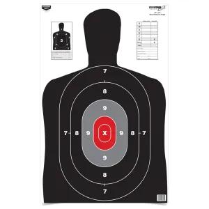 BIRCHWOOD CASEY Eze-Scorer 23x35in BC-27 Red Core 100 Targets (37051)