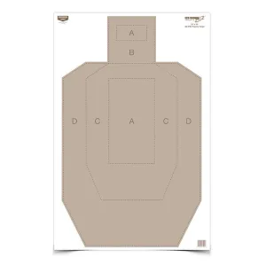 BIRCHWOOD CASEY Eze-Scorer 23x35in IPSC Practice Targets, 100-Pack (37025)