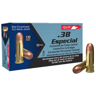 Aguila Ammunition .38SPL 130GR FMJ 50Rds