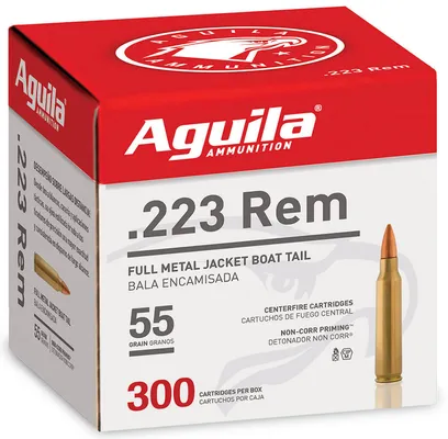 Aguila Centerfire Rifle Bulk .223 Rem 55 Grain 300-Rounds FMJBT