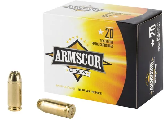Armscor JHP 180 Grain Brass .40 SW 20Rds