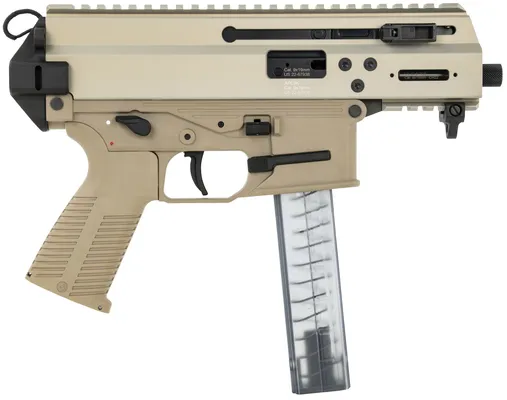 B&T APC9K Pro Coyote Tan 9mm 4.3 Barrel 30-Rounds Telescopic Brace Adapter
