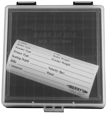 Berry s Manufacturing Ammo Box 9mm 100-Rounds 1.23x0.40