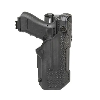 BlackHawk T-Series L3DLB Basketweave Duty Holster Glock/VP9 w/ TLR-1/2 LH