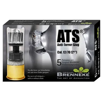 Brennke ATS 12 Gauge Ammunition Rifled Slug 1 oz 5 Rounds