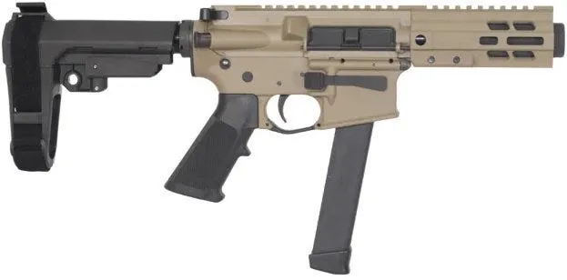 Brigade BM-9 Pistol Flat Dark Earth 9mm 6.5 Barrel 33-Rounds w/ SBA3 Brace