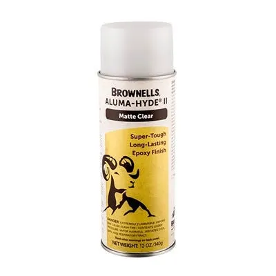 Brownells Aluma-Hyde II Aerosol Paint Clear 12oz Matte