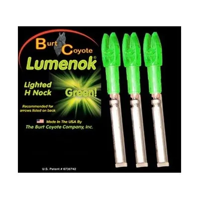 Burt Coyote Lumenok H-Nock Lumenok Green 3-pack