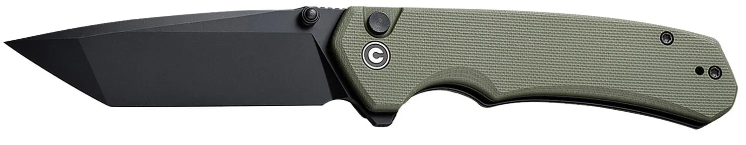 Civivi Knives Brazen OD Green Black / 3.46 Folding Plain Edge Blade