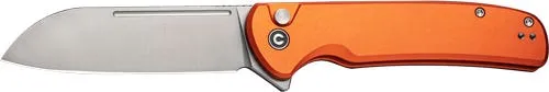 Civivi Knives Chevalier II Orange 3.4 Button Lock Sheepsfoot Blade