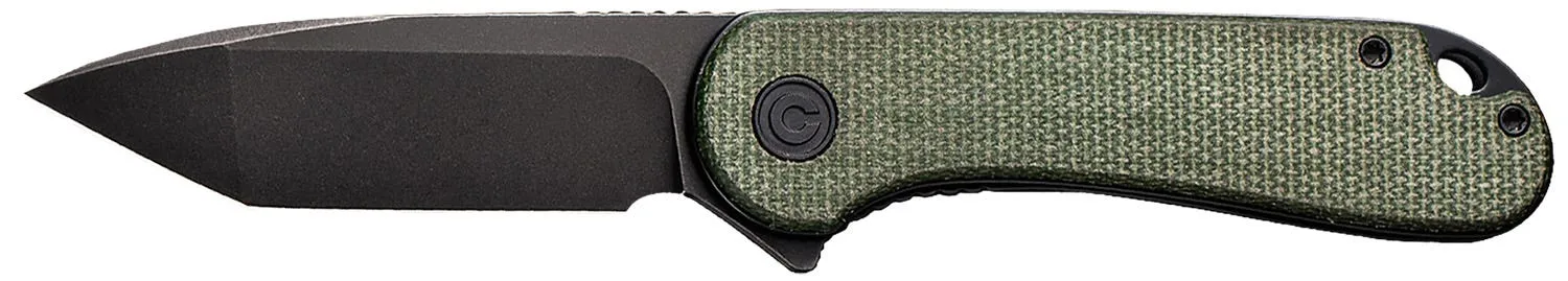 Civivi Knives Elementum Green 2.96 Folding Tanto D2 Blade