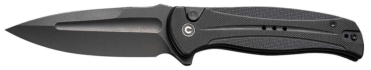 Civivi Knives Incindie Stonewashed Folding Plain Edge Spear Point 14C28N Blade