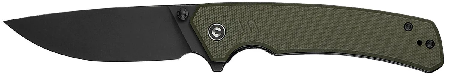 Civivi Knives Merit OD Green 3.28 Flipper Drop Point Stonewashed 14C28N Blade