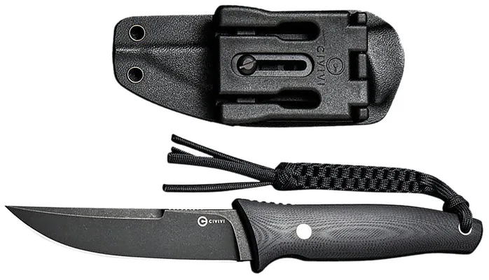 Civivi Knives Tamashii G10 Fixed Blade Knife 4.07 Plain Edge D2 Blade