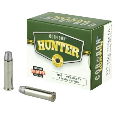 Cor-Bon Hunting Nickel Plated Brass .357 Mag 200 Grain 20-Rounds HC
