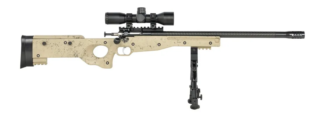 Crickett My First Rifle CPR Tan w/ Black Webbing .22 LR 16.13 Threaded Barrel 1-Round