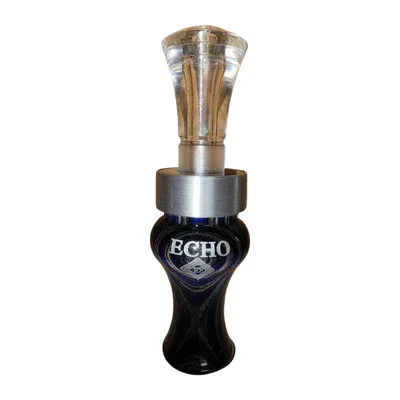 Echo Calls Timber Diamondwood Double Reed Duck Call Cobalt