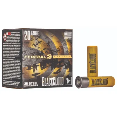 Federal Black Cloud FS 20 GA-3 1oz #2 Shot 25-Rounds