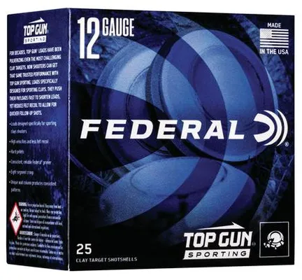 Federal Top Gun Sporting 12 GA #7.5 25-Rounds 2.75