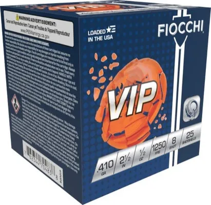 Fiocchi Exacta Target VIP .410 GA-2.5 #8 Shot 1/2 oz 25-Rounds