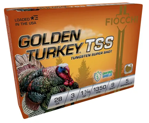 Fiocchi Golden Turkey TSS 28 GA-3 #9 Shot 1-1/16 oz 5-Rounds
