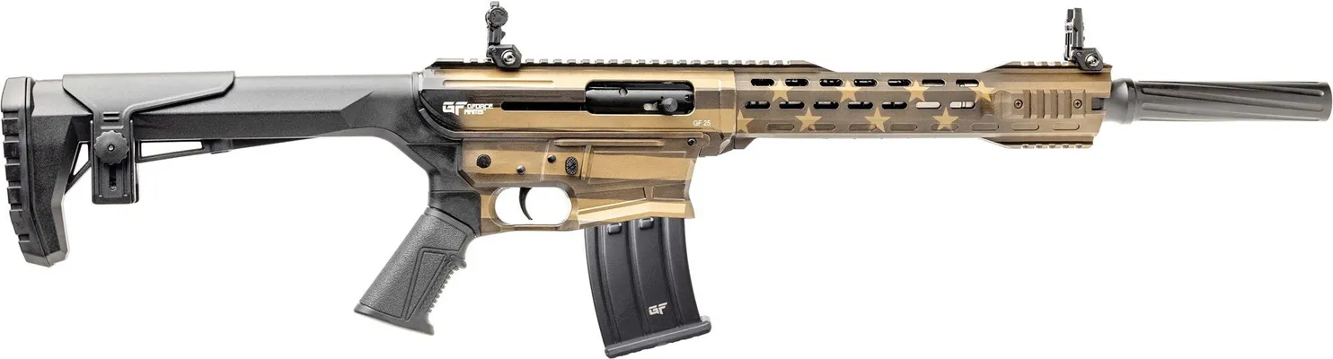 G-Force GF25 Burnt Bronze American Flag 12 GA 18.5 Barrel 5-Rounds