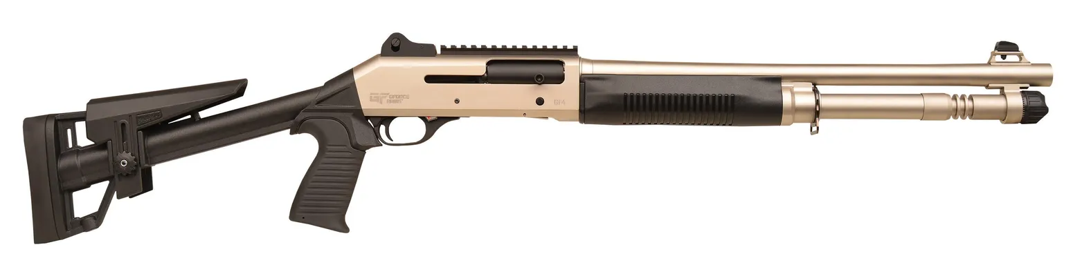 G-Force SAX-2T Nickel / Black 12 GA 18.5 Barrel 5-Rounds