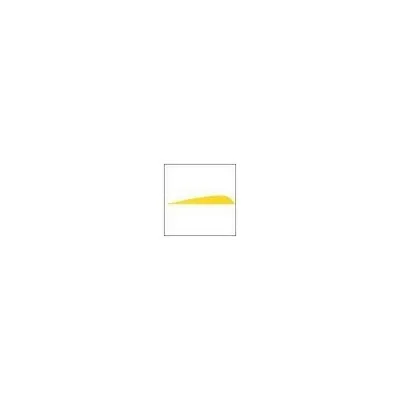 Gateway Feathers 3 inch R/W Parabolic Yellow 12P