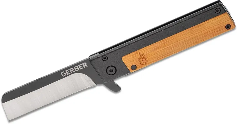 Gerber Cutlery Quadrant Bamboo Folding Knife - 2.75 Plain Sheepsfoot Blade