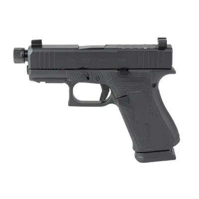 Glock 43X Blackout #2 9mm 3.9 Threaded Barrel 15-Rounds OR