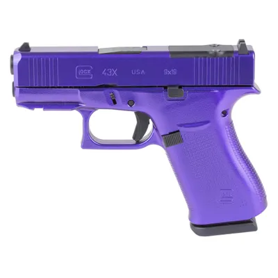 Glock 43X MOS Purple 9mm 3.4 Barrel 10-Rounds