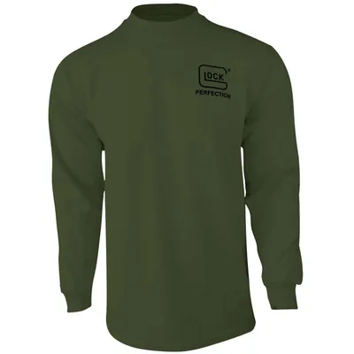 Glock Born In Austria Long Sleeve Shirt Military Green Medium