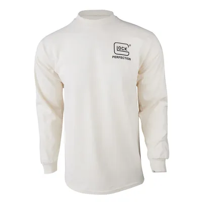 Glock Born in Austria Long Sleeve Tee Tan Large
