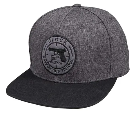 Glock Dim Flat Bill Hat Charcoal Grey
