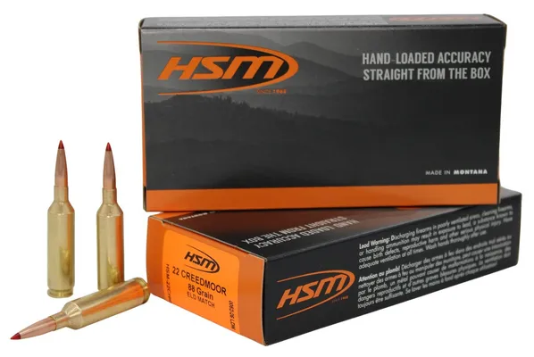 HSM/Hunting Shack Match .22 Creedmoor 88 Grain 20-Rounds ELD Match