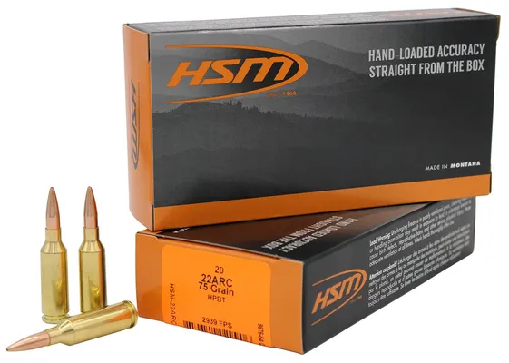 HSM/Hunting Shack Varmint .22 ARC 75 Grain 20-Rounds HPBT