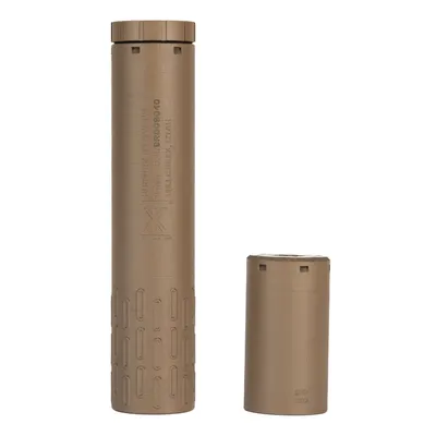 HUXWRX Flow 9 M Flat Dark Earth 9mm Suppressor Direct Thread 1/2x28