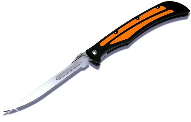 Havalon Baracuta Folding Knife Orange - 5 Plain Blade
