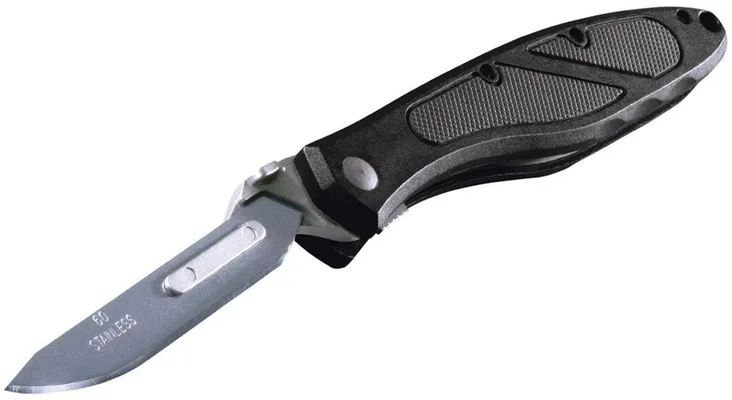 Havalon Piranta-Z Folding Knife - 2.75 Plain Blade