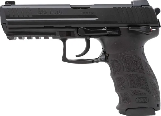 Heckler and Koch P30LS V3 9mm 4.45 Barrel 10-Rounds Rear Decocking Button
