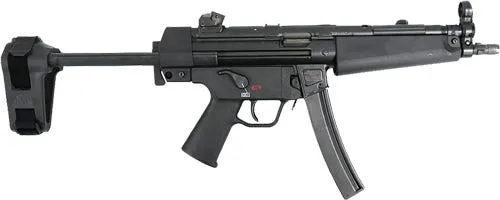 Heckler and Koch SP5 9mm 8 Threaded Barrel 30-Rounds w/ HKPDW Brace