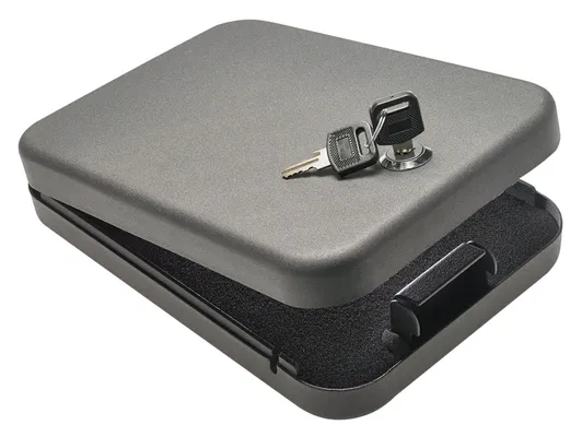 Snap Safe Lock Box Large 9.5x6.5x1.75 with 2 Keys