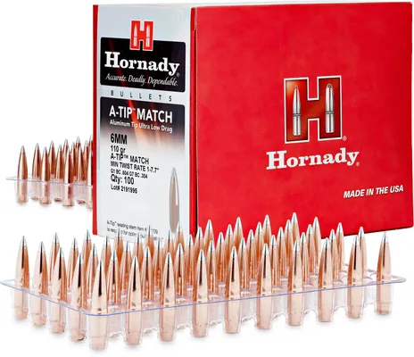 Hornady A-Tip Match 6.5mm / .264 135 Grain 500-Count ATM