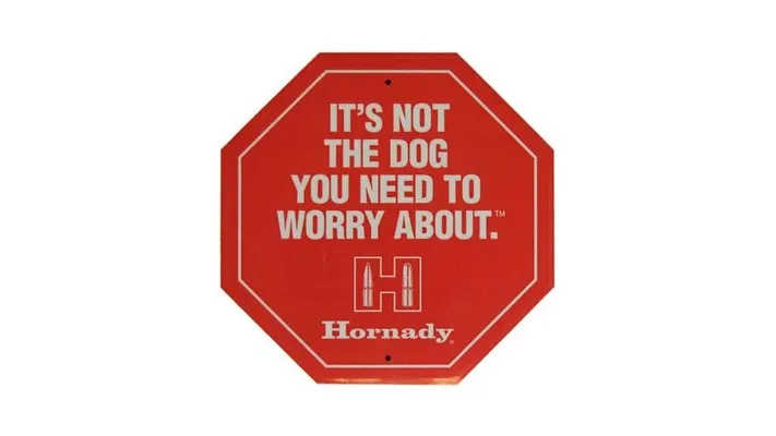 Hornady Tin Stop Sign