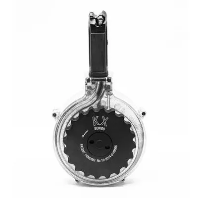 KCI Drum Magazine Clear / Black 5.56 NATO / .223 Rem 50-Rounds for AR-15