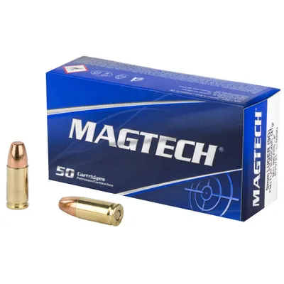 MagTech Sport Shooting Brass 9mm 147 Grain 50-Rounds FNFMJ