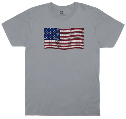 Magpul American Flag Charcoal Gray Short Sleeve Small