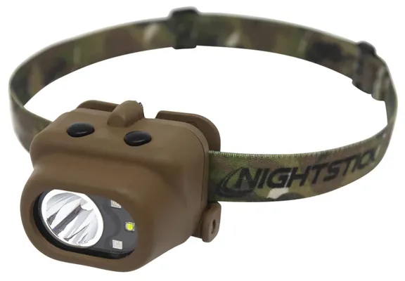 Night Stick NSP4610C Camo / Flat Dark Earth 210 Lumens w/ Green/Red/White LED Headlamp