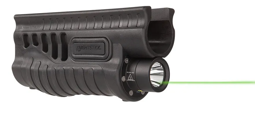 Night Stick SFL-13GL 1200 Lumens LED Forend Light w/ Green Laser for Remington 870/TAC-14